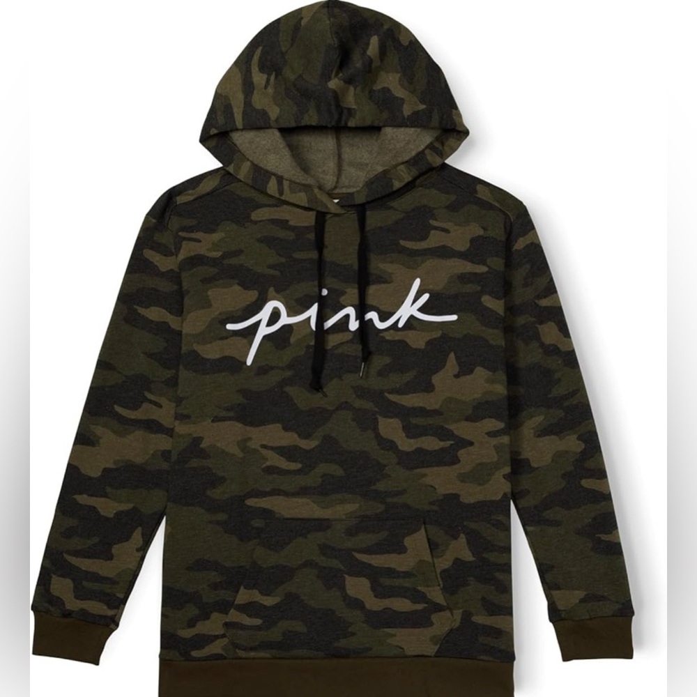 PINK Victoria's Secret Green Camo Hoodie